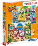 Clementoni lemised tiivad, Puzzle, Unisex, 2 x 60 tk