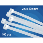 Logilink Kaablisidemed 100 tk poletkkis, pikkus: 150 x 2,5 mm