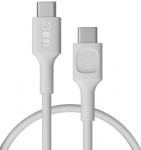 GREEN CELL Kabel PowerFlex kiiretoetus USB Type-C mees - USB Type-C mees 100W Valge 0,3m