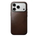 NOMADi nahastorus iPhone 18 Pro/17 Pro jaoks, MagSafe-iga hilduv (Modern Leather Case Horween Leather) rustikavrviline pruun
