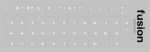 Fusion Laminated Keyboard Stickers RU / ENG", Transparent/White