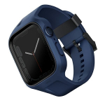 uniq pasek Monos 2in1 Apple Watch rihm + mbris Series 4/5/6/7/8/9/SE/SE2 44/45mm. niebieski/marine blue
