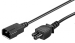 MicroConnect Power Cord C5 - C14 1m Black,