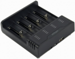 Gembird USB 4-slot Ni-MH + Li-ion kiire baterija llitaja must