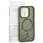 Tecto Shield Desert Mag mbris iPhone 15 Pro 6,1" jaoks, tume oliiviroheline