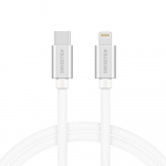 Swissten Tekstiil Universal Quick Charge 3.1 USB-C Lightning andmete ja laadimiskaabel 1,2m