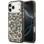 Karl Lagerfeld Katte IML Leopard Pattern MagSafe iPhone'ile 17 Pro Max, pruun