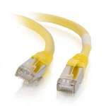 Mercodan CAT6A S/FTP 0,5 m, kollane, lappimiskabel, halogeenivaba