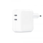 APPLE 35 W USB-C toiteallikas kahe pordiga, (MW2K3) (MW2K3ZM/A)
