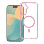 Case for Samsung S25 FE / S26 FE Frame Clear Hybrid Mag Cover compatible with MagSafe powder pink