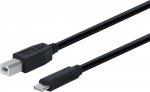Fuj:tech USB-C- ja USB-B-kaabel, 1m (908689)