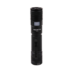 NORTH Flashlight 950 Lumen Zoom Black Aviation Aluminium 10W Cree-Led (XML2)