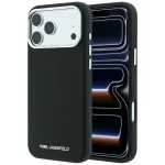 Case Karl Lagerfeld Grained Elongated Logo MagSafe for iPhone 18 Pro / 17 Pro black