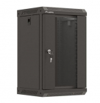 LANBERG 10" 9U 300x300 musta klaasist doori seinalahendatud lahterikabinet (kinnituskott)