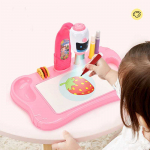 LEAN Toys Mini Projector Robot Table 2in1 Accessories Pink