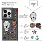 Pinit Dynamic + Tattoo Case Set PiniPhone 14 Pro Max 6.7" must/mustriline 3
