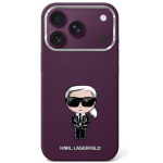 Karl Lagerfeld Etui Smooth Ikonik Sketch MagSafe do iPhone 18 Pro / 17 Pro burgundowy