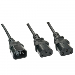 Lindy 1M C14 To 2 X Iec C13 Extension Cable