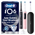 Oral-B iO6 elektrislmik, must ja heleroosa + reisislmik (067508)
