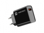 NATEC USB laadija Ribera 1x USB-A must