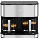 ProfiCook Kaheosaline kohvimasin, tume roostest eess*(Note: Depending on the context of "Double", if it refers to two machines or a dual-boiler/dual-group system, the translation might vary. However, for a product title, "Kaheosaline" or "D