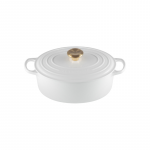 LE CREUSET Malmpott ovaalne 27cm | 4,1L valge