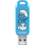 SANDISK USB 3.2, Ingot Type-A, 130MB/s, Brainy Smurf Edition, 4x6 Blister, Global