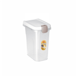 Container for pet food storage 6kg 15L 33x22x41cm transparent|white