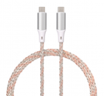 Qualo QCS-CC-00 USB-C krglaetav kabel / 1m / 3A