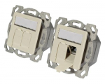 EFB Elektronik ET-25133.1V1 pistikupesa 2 x RJ-45 Valge