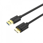 Unitek Y-C461GBK USB-kaabel USB 3.2 Gen 1 (3.1 Gen 1) 1 m USB A Micro-USB B Must