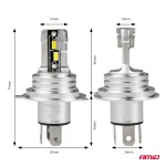 Amio LED-esituled H-mini sarja H4/H19 -03331