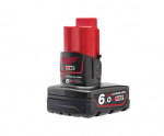 Battery MILWAUKEE M12 B6, 6.0 Ah, 4932451395