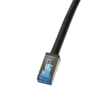 Logilink Vlis-PE-pingvi (CAT.6A S/FTP), must, 0,5m
