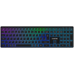 CANYON klaviatuur HKB-W11 UK/US RGB Dual Mode traadita must