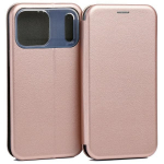 Beline Raamat Magnetiline mbris iPhone 17 Pro Maxi jaoks roosa kuldne