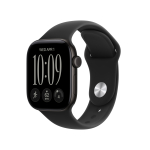 APPLE Watch Series 12 (GPS + Cellular) 42 mm musta alumiinikuore ja musta urheilurannega, S/M (MJG04QN/A)