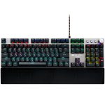 CANYON Nightfall GK-7, juhtmega mnguklaviatuur, must 104 mehaanilist llitit, 60 miljonit vajutuskorda, 22 tpi valgustust, eemaldatav magnetiline randmetugi, 4 mitmefunktsioonilist juhtimisnuppu, pstiku aktiveerimine 1,5 mm, 1,6 m punutud kaabel, RU k ...