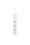 Woox R6132 Intelligent Smart WiFi riba, 3 AC pistikupesad, 2 USB 2.0 porti, 2 USB-C porti