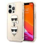 Karl Lagerfeld KLHCP13XKCTUGLGO iPhone 13 Pro Max 6,7" kuldne hardcase Glitter Karl`s AND Choupette
