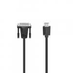 Hama 00200716 DVI kaabel 3 m DVI-D HDMI A-tpi (Standard) Must