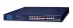 Planet 24-Port 10/100/1000T 802.3at PoE + 2-P 1000SX SFP Gigabi