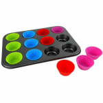 KingHoff FORMA DO MUFFINEK Z WKADAMI SILIKONOWYMI KINGHOFF KH-4188