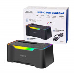 Logilink USB-C dokk HDD/SDD 2,5/3,5 jaoks