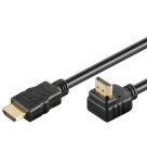 PremiumCord HDMI+Ethernet, M/M 90, 5m HDMI-kaabel HDMI tp A (Standard) must