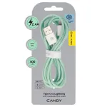 Blavec CCA-UL24GN30 andmevahetus- ja laadimiskaabel | USB-A kuni Lightning | 12W | 3m | roheline