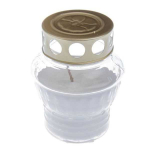 GERALDA Candle white 10x13cm