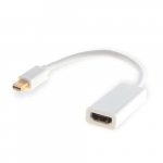 Savio CL-57 videokaabeladapter 0,2 m Mini DisplayPort HDMI A-tp (standard) Valge