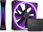 Nzxt F140 RGB Duo 2-pack + Hub 140 mm Case Fan RF-D14DF-B1