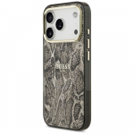 GUESS Etui Python Pattern MagSafe iPhone'i 17 Pro Max jaoks, pruun